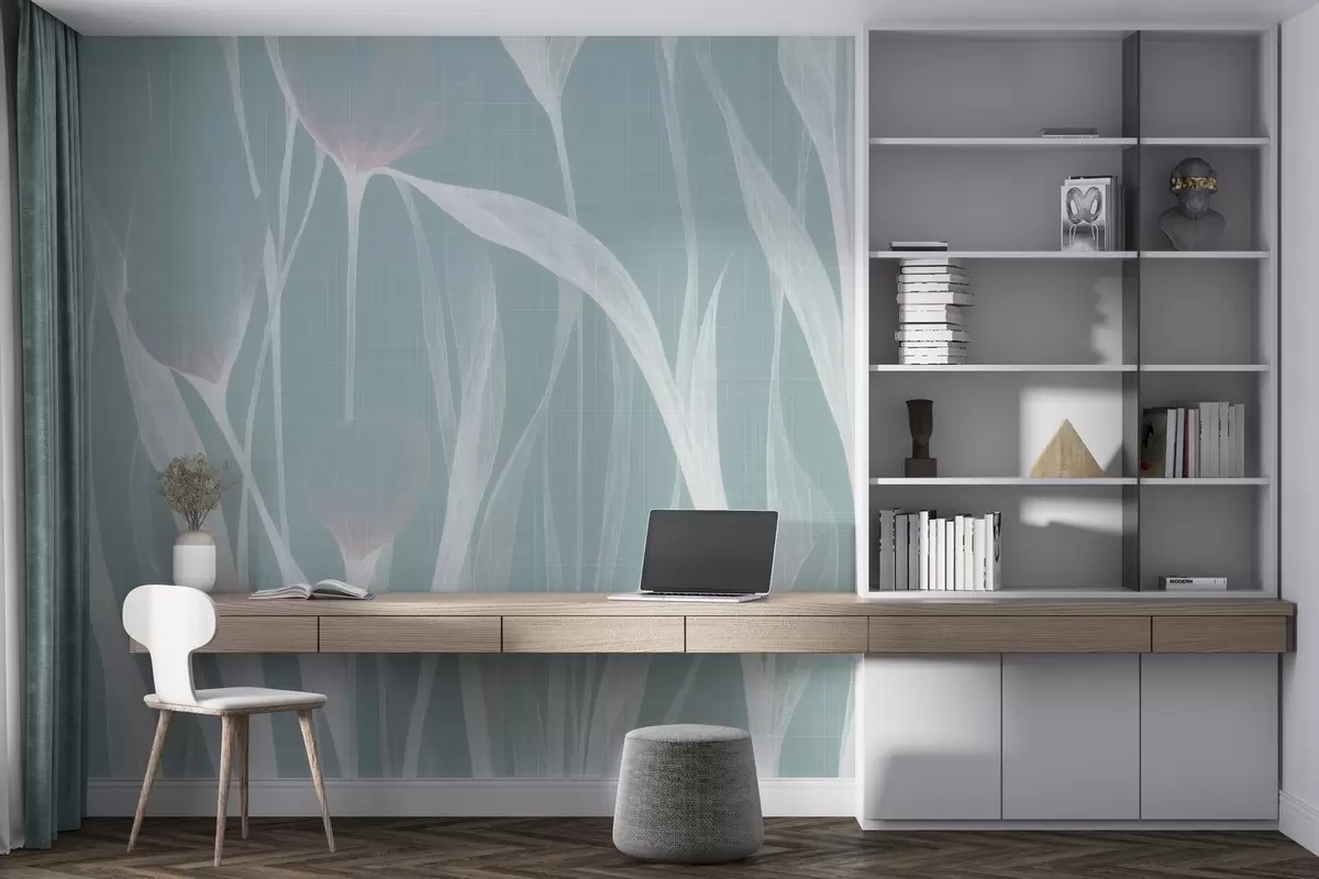 peintures murales Tulipes translucides fragiles w04831v2