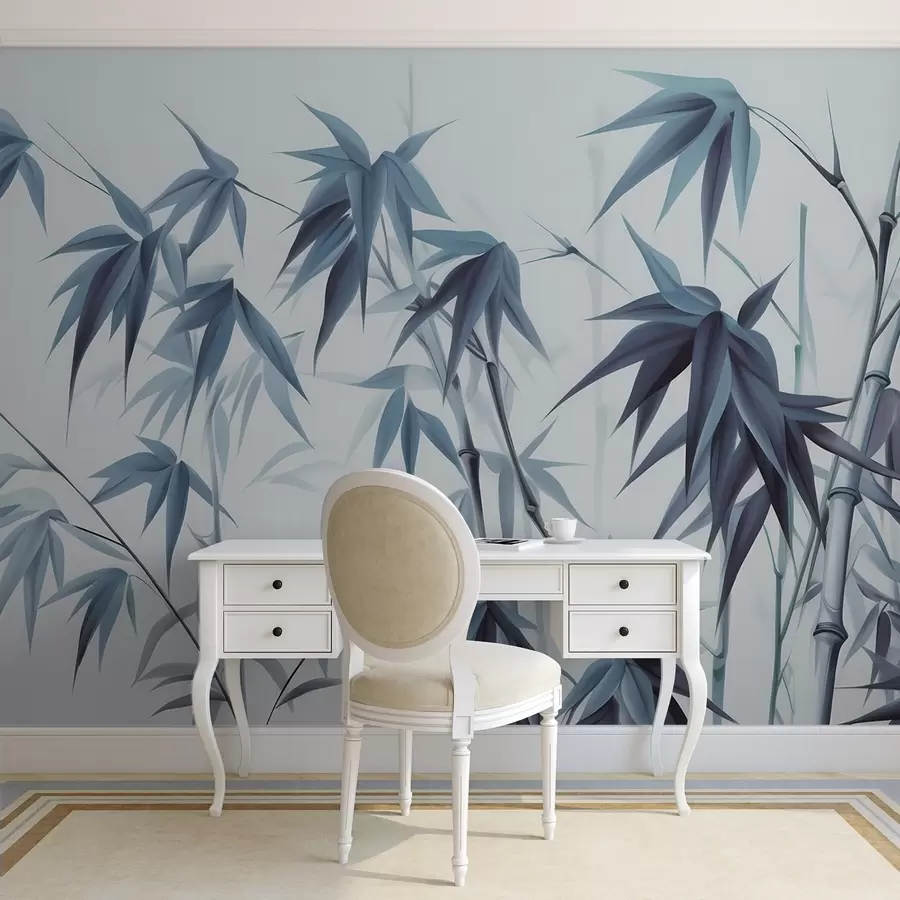 wall murals Bamboo on a light watercolor background w04834v2