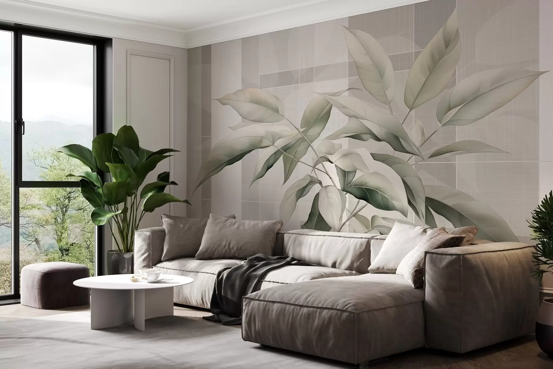 wall murals Graceful tree branch w04840