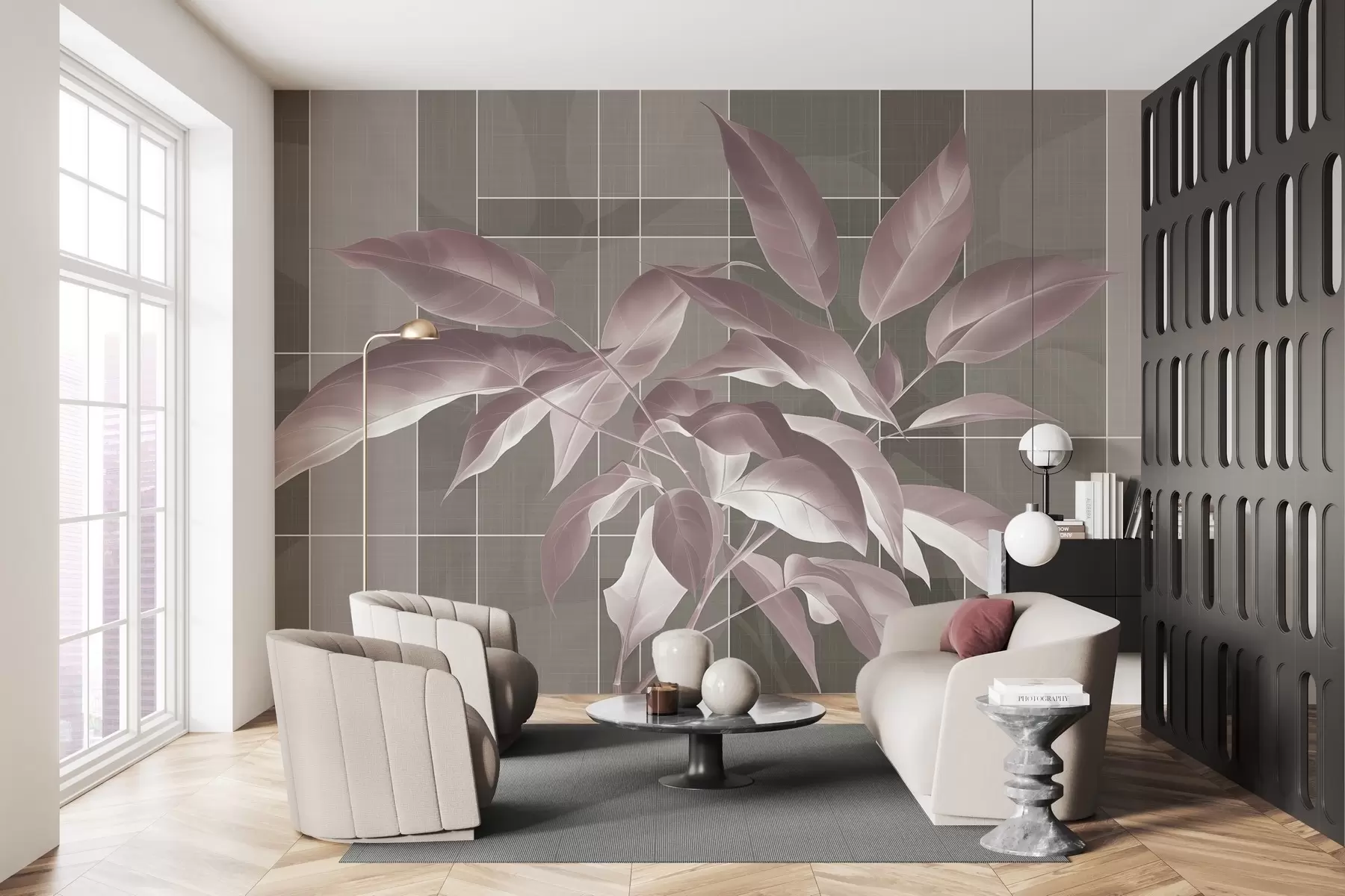 wall murals Graceful tree branch w04840v2