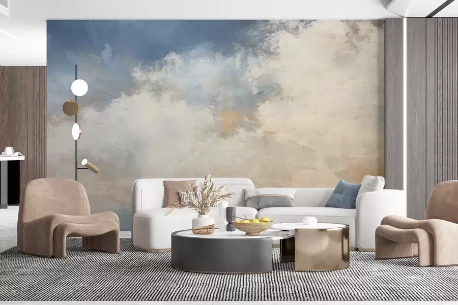 Wall Mural Photo Wallpaper Abstract image of clouds in loft style w04841