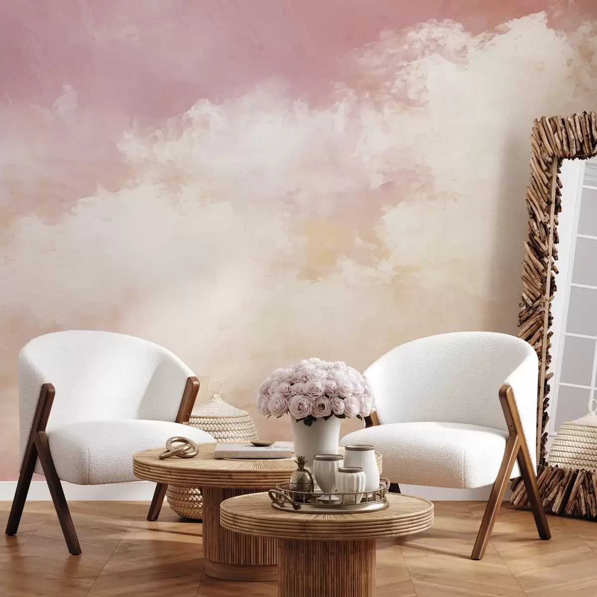 wall murals Abstract image of clouds in loft style w04841v1