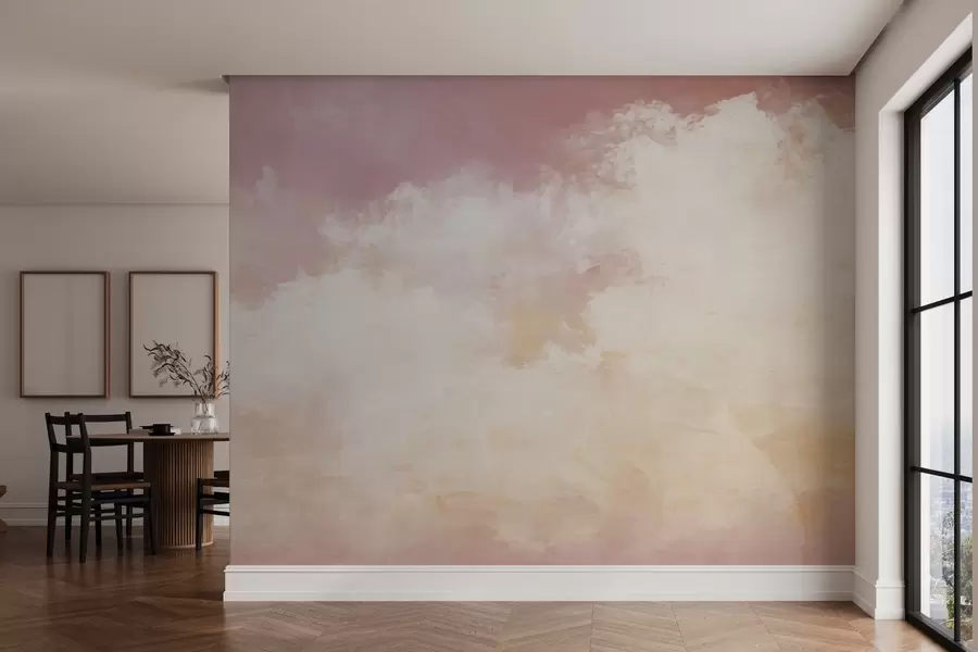 murales Imagen abstracta de nubes en estilo loft w04841v1