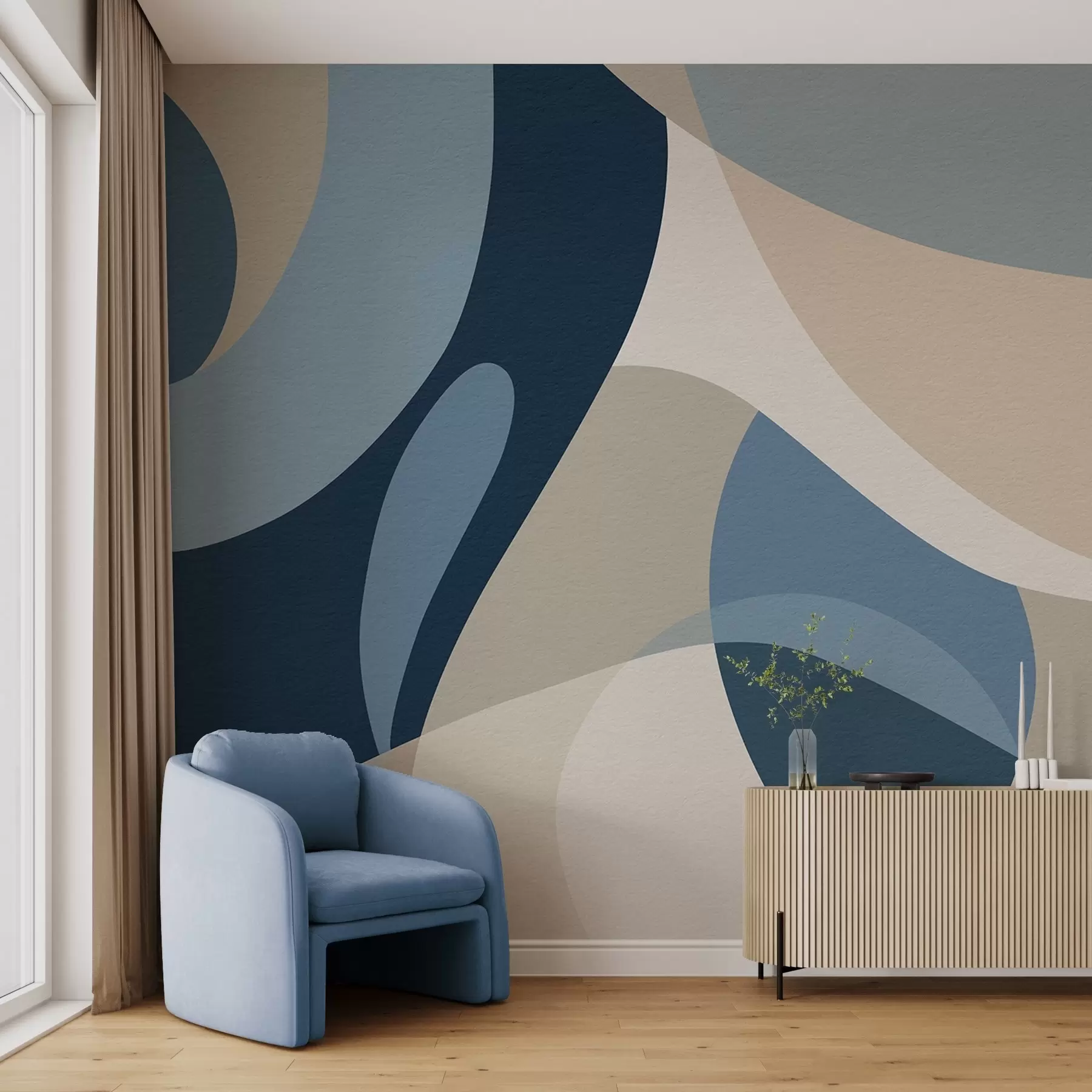 Wall Mural Photo Wallpaper Geometric abstraction w04843