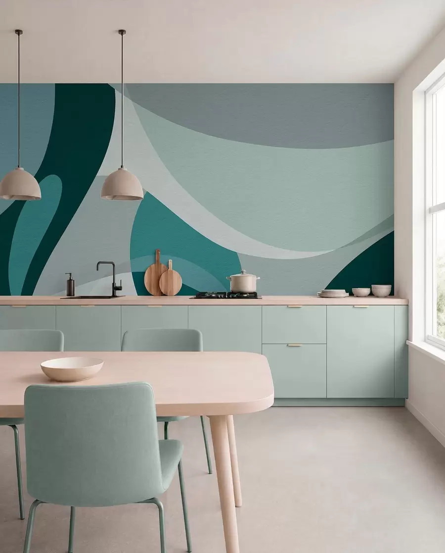 wall murals Geometric abstraction w04843v2