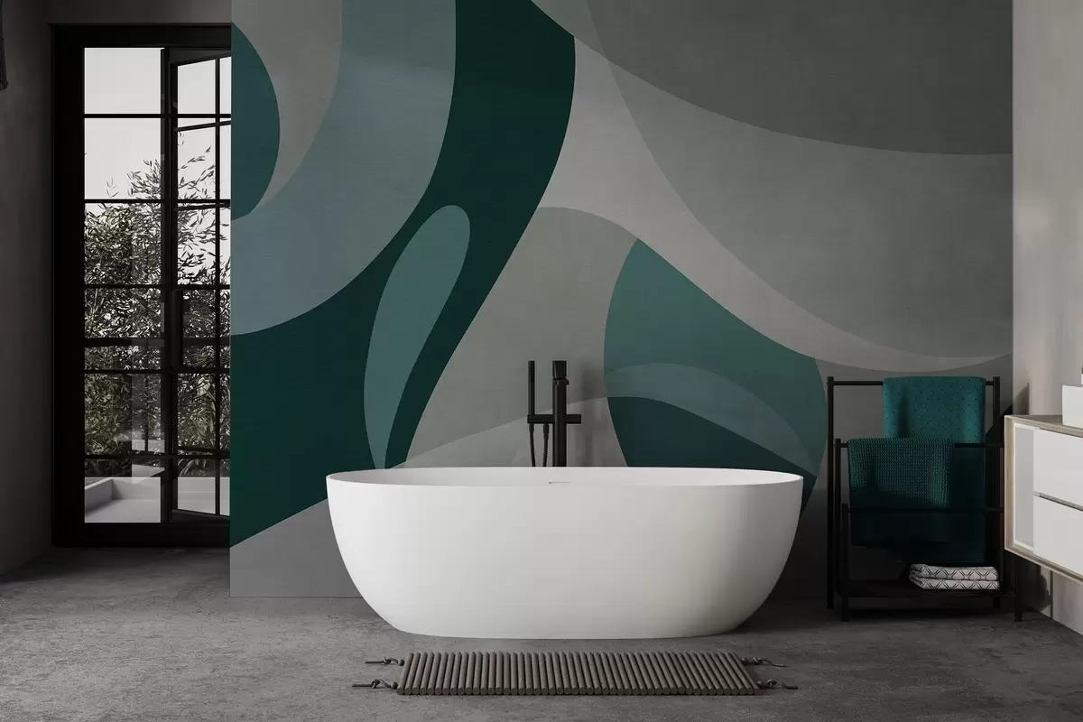 wall murals Geometric abstraction w04843v2