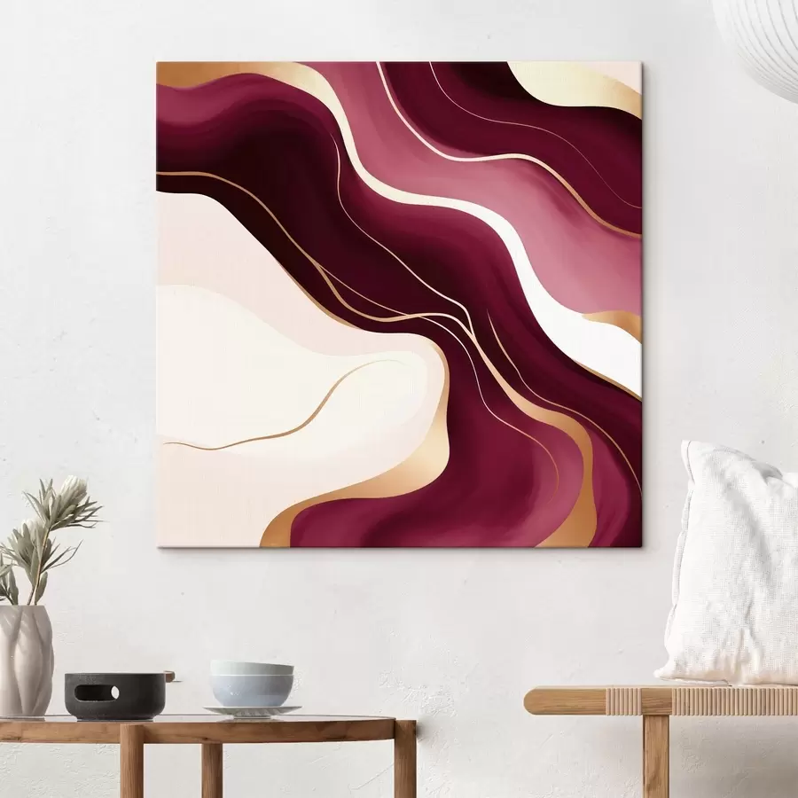 murales Formas suaves, paleta de colores uva y rosa s46330