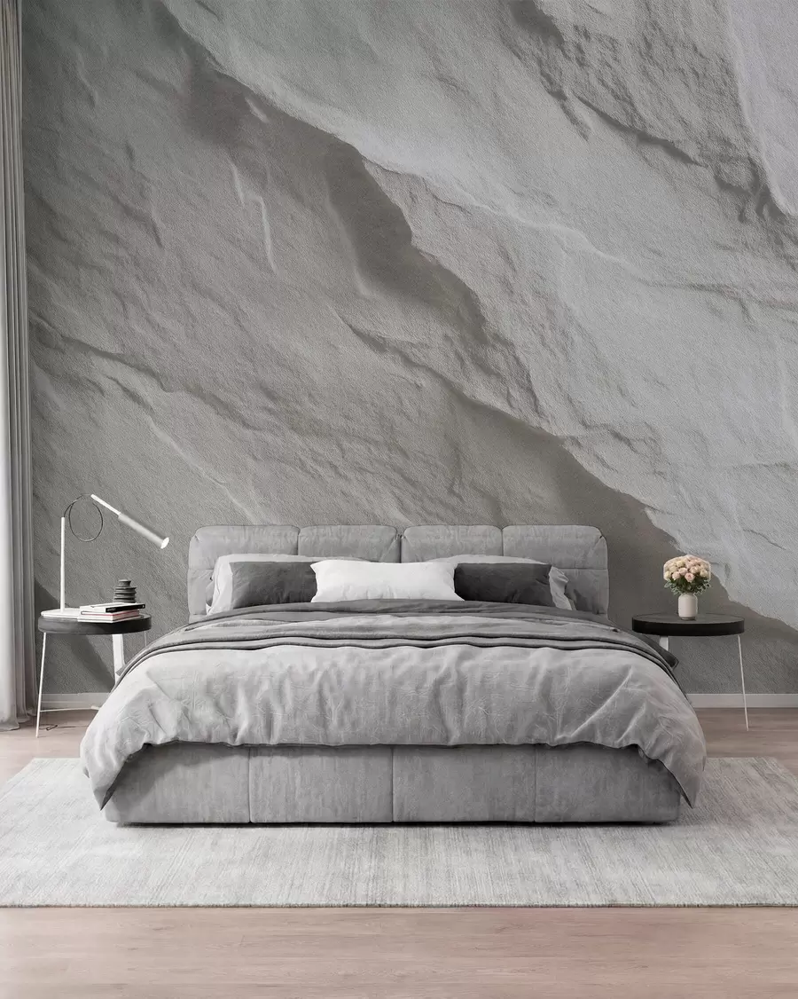 peintures murales imitation de roche blanche dans la décoration intérieure w04818