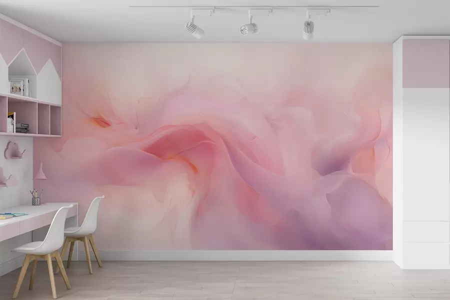 Wall Mural Photo Wallpaper Dreamy abstract pink and violet composition w09523