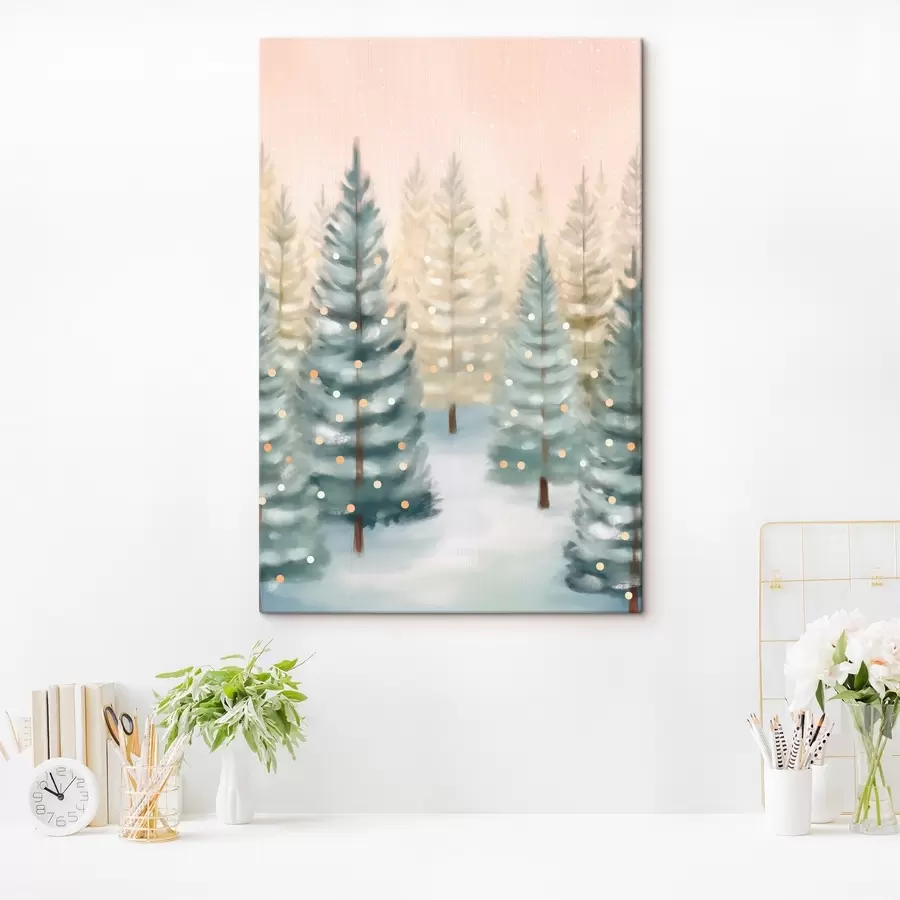 murales Bosque navideño s46456