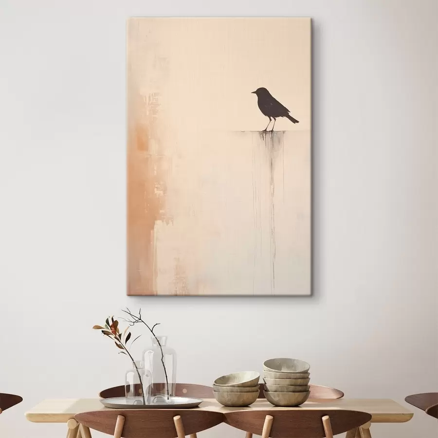 wall murals Bird silhouette. Abstract minimalism s46466