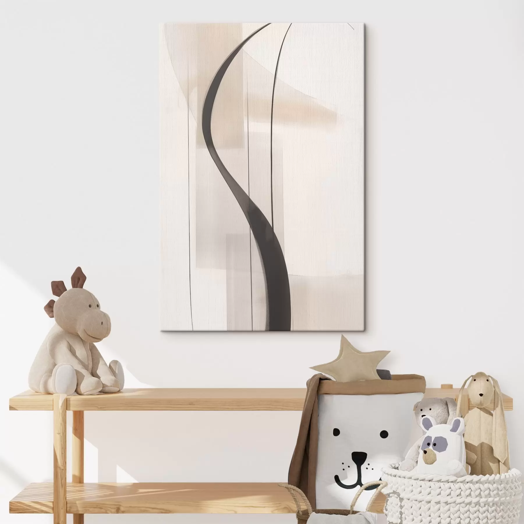 wall murals Elegant calligraphy. Abstraction s46469