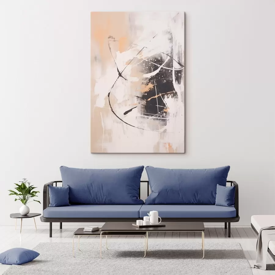 wall murals Contrasting expressionism s46557