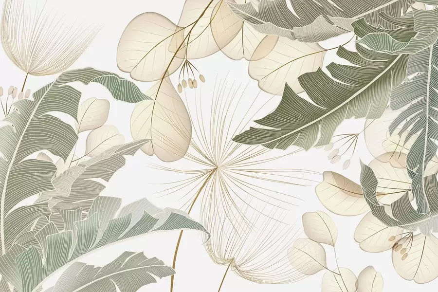 peintures murales Feuillage w04853