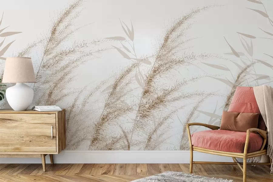 murales Pampas y hierba seca w04863v1