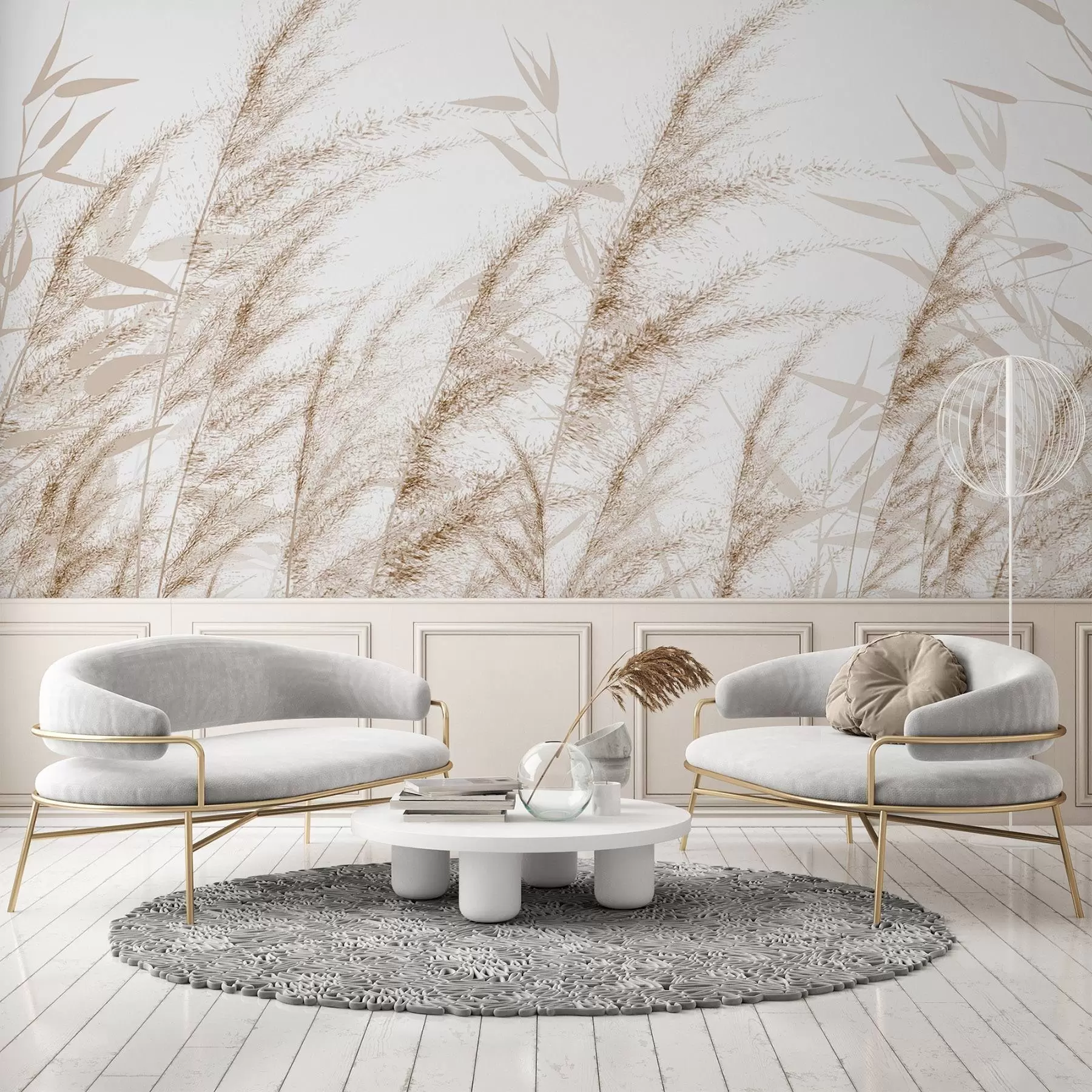 Wall Mural Photo Wallpaper Pampas and dry grass w04863v1