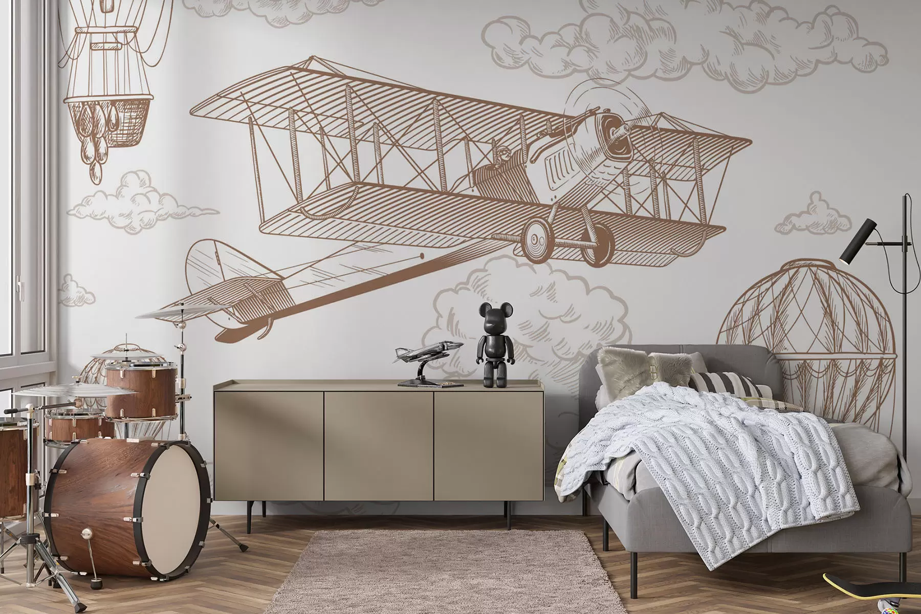 wall murals Airplane w04866