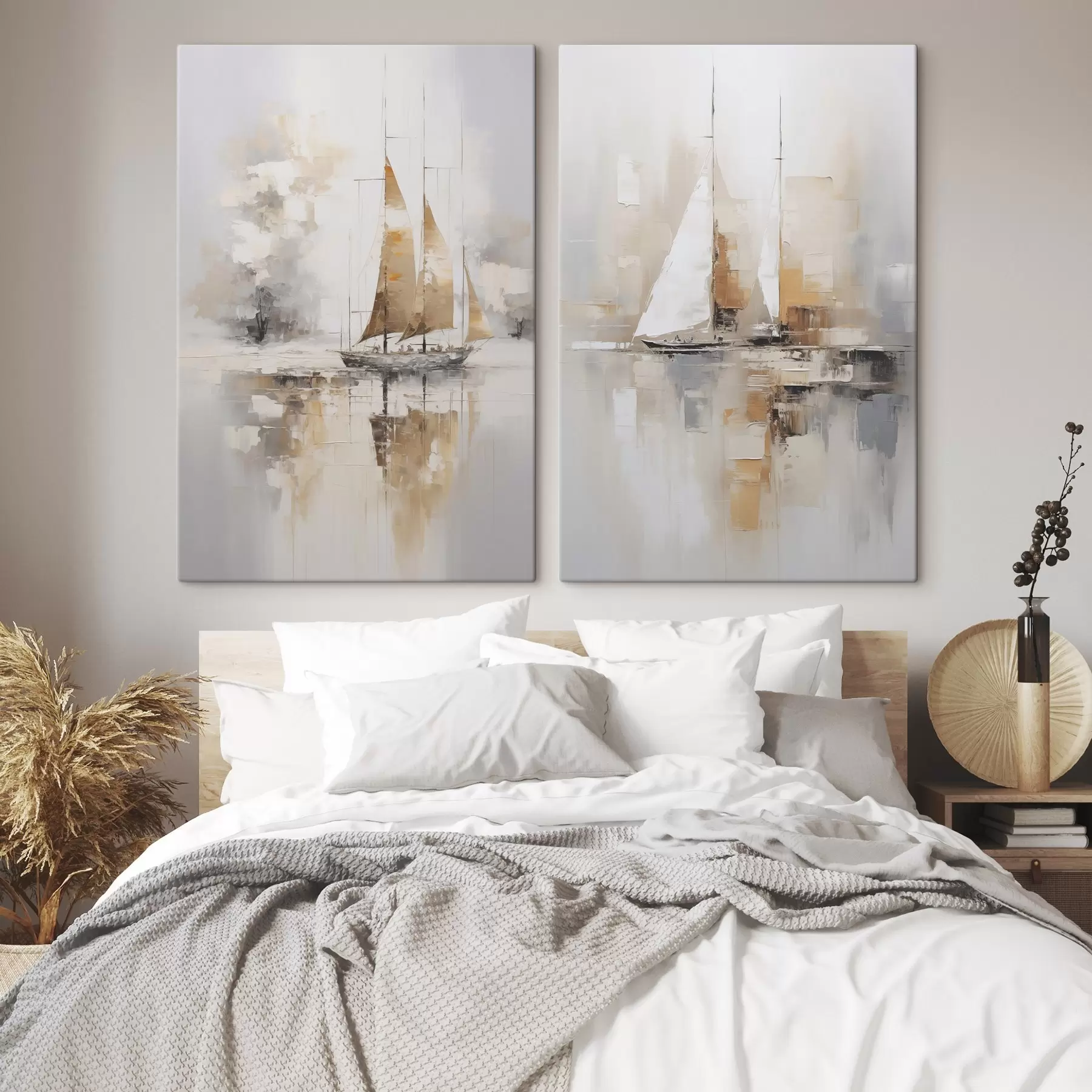 wall murals Sailboat imitation painting m00948