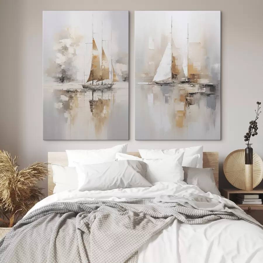 wall murals Sailboat imitation painting m00948