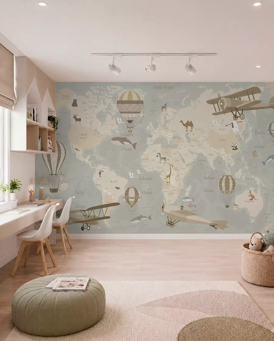 peintures murales Petit atlas du ciel c00003en