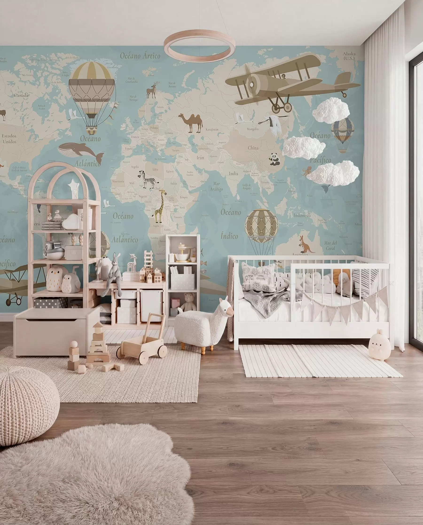 wall murals Blue Sky Atlas in Spanish c00003esv1