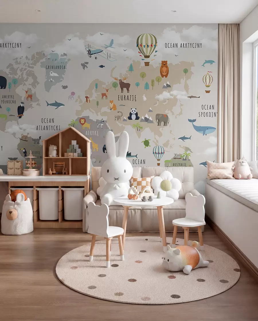 peintures murales Atlas animalier en polonais c00002pl