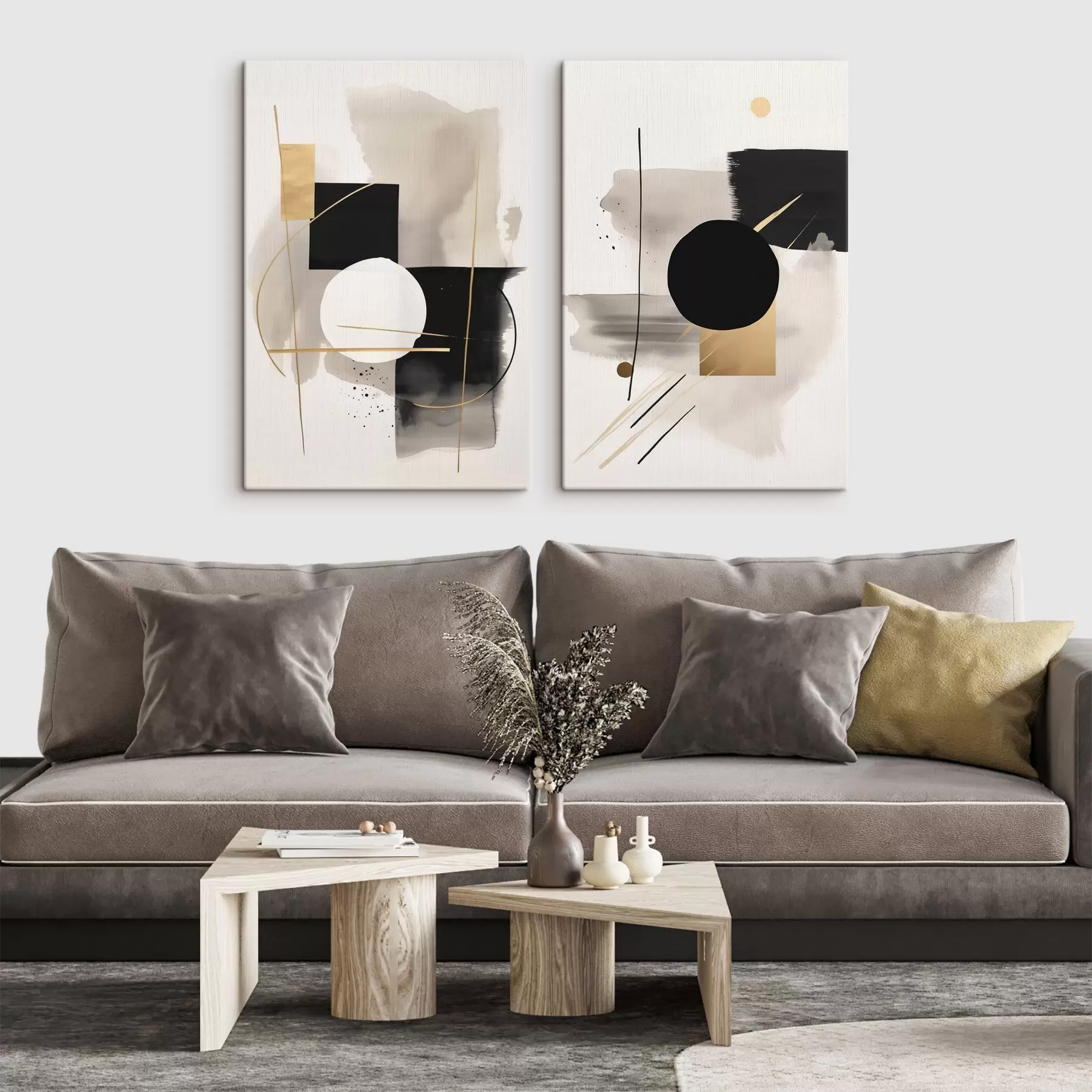 murales Abstracciones con formas m00940