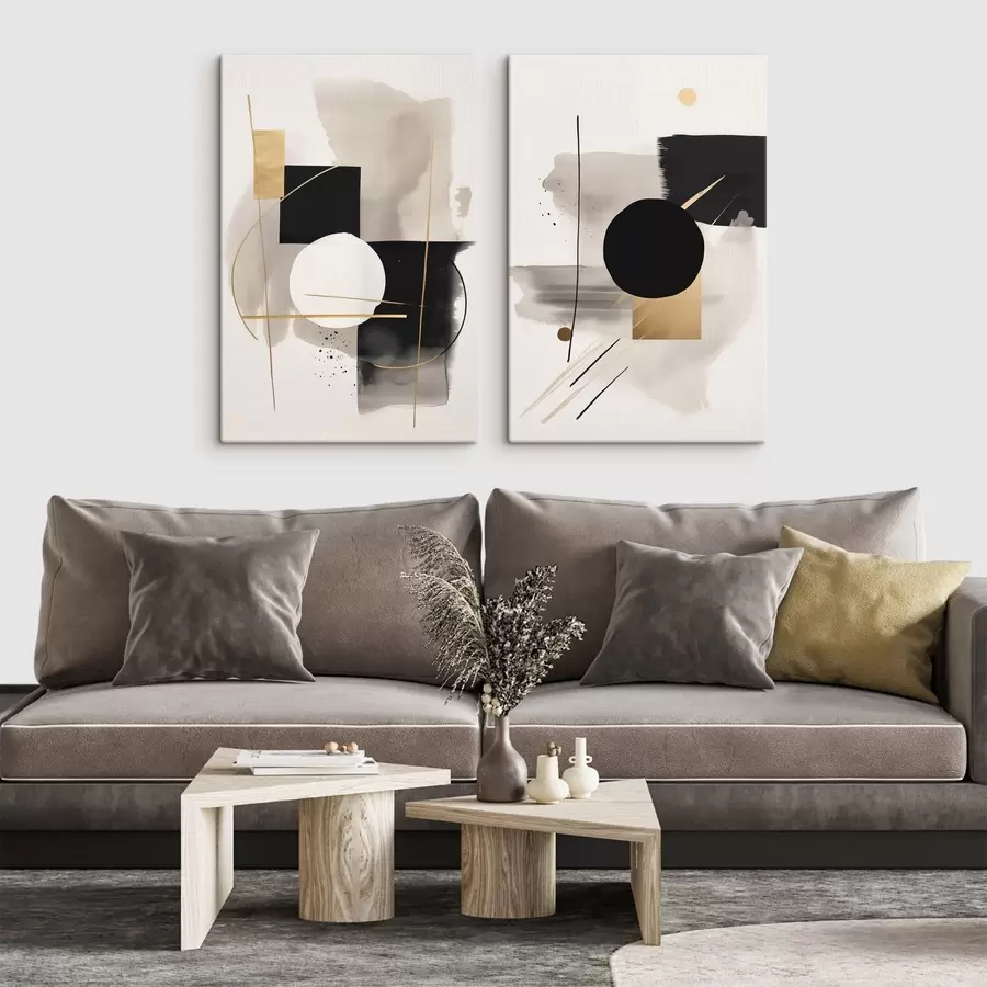 wall murals Abstractions with shapes m00940