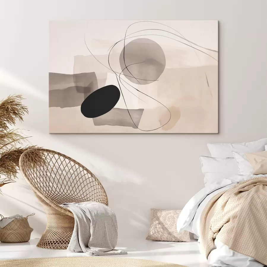 murales Formas abstractas con líneas s46455