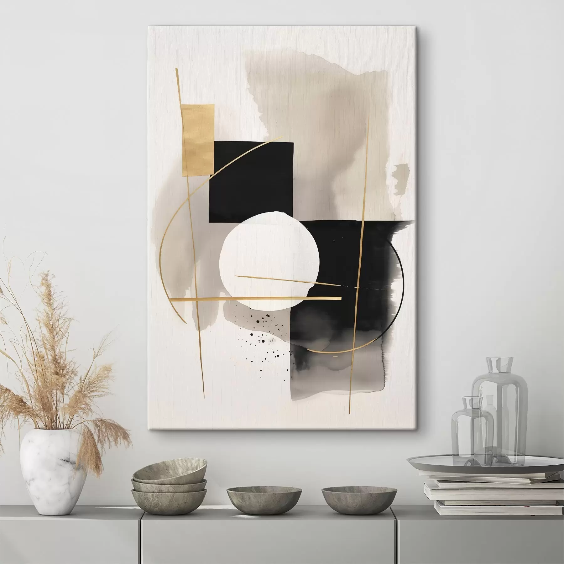 murales Abstracciones con formas s46573