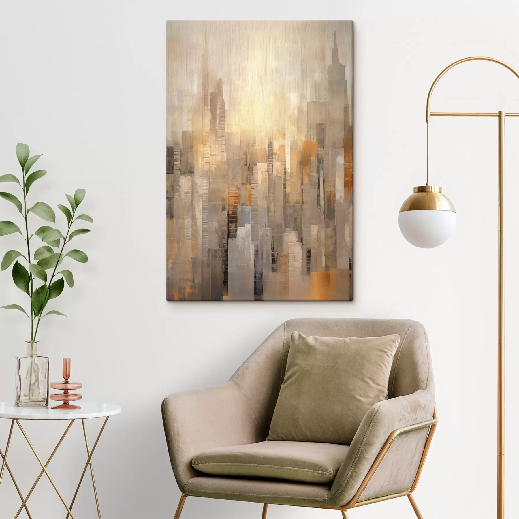wall murals Abstract cityscape s46580