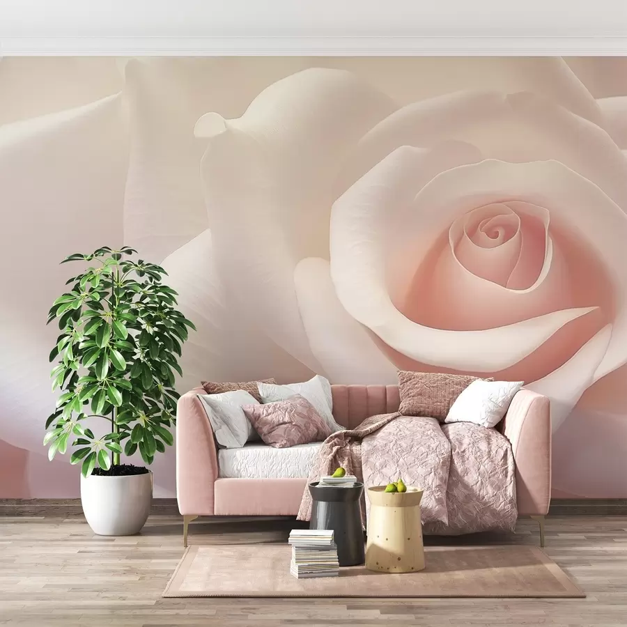 peintures murales Rose w04892