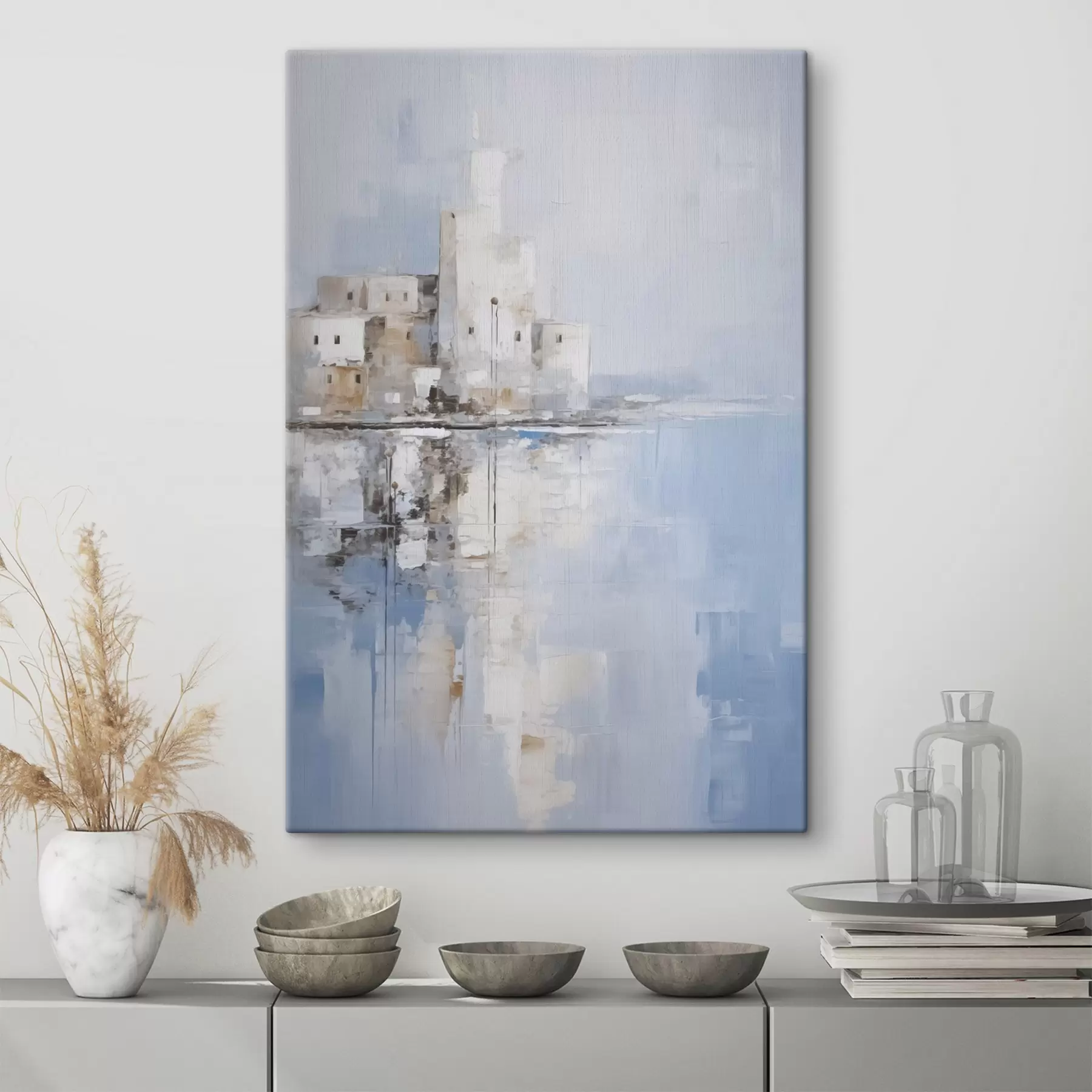 wall murals Abstract landscape imitation of painting s46674