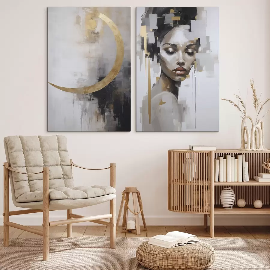 murales Abstracción imitación de la pintura m00998