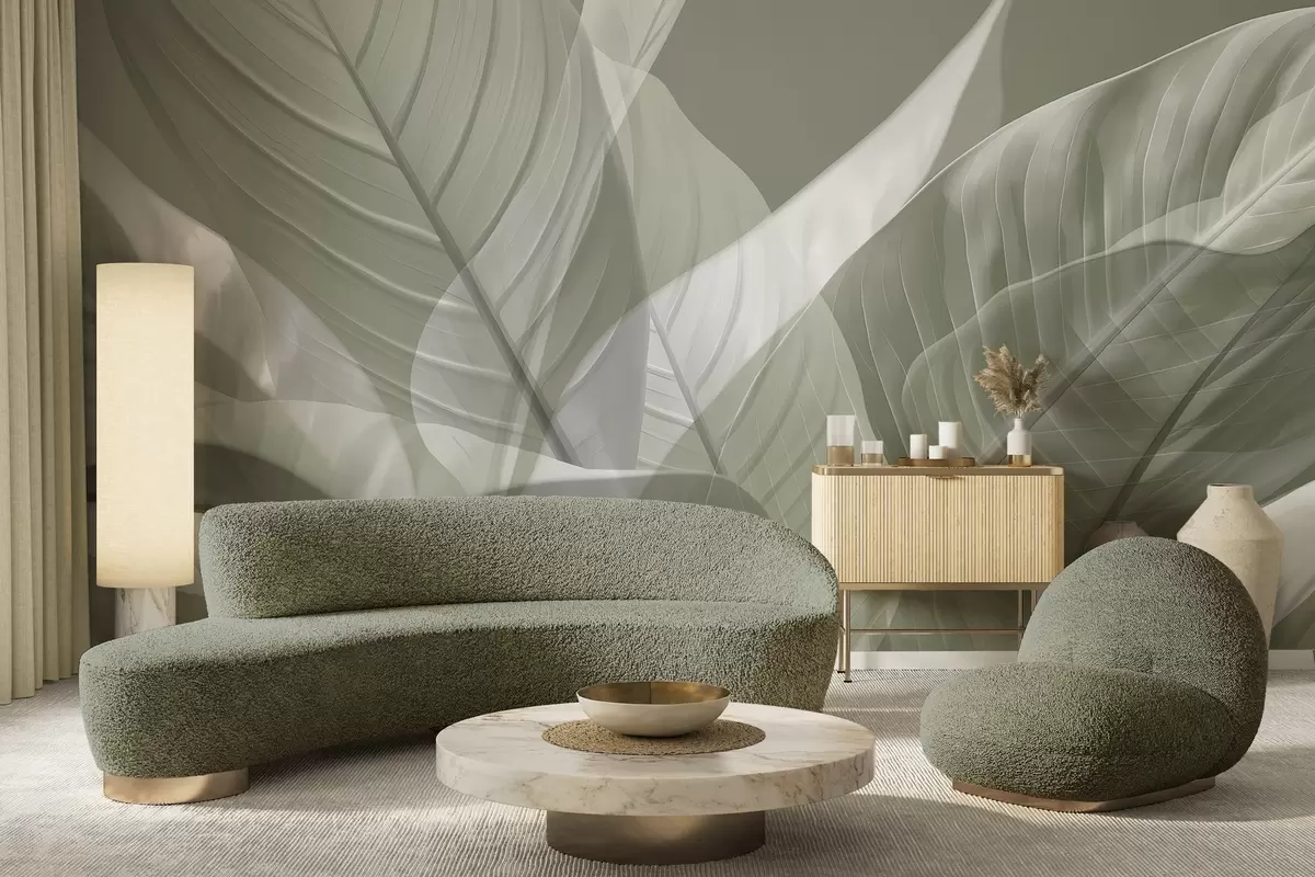 murales Hojas grandes w04901