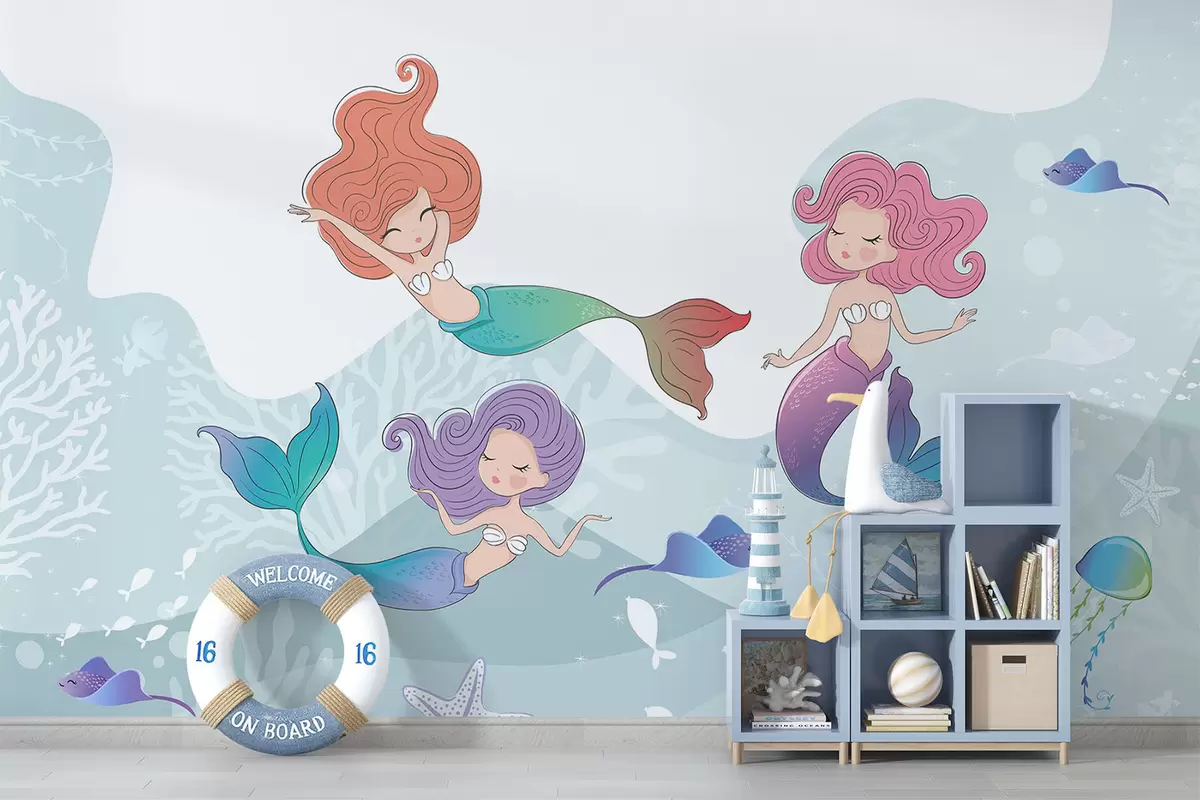 wall murals Mermaids w04908