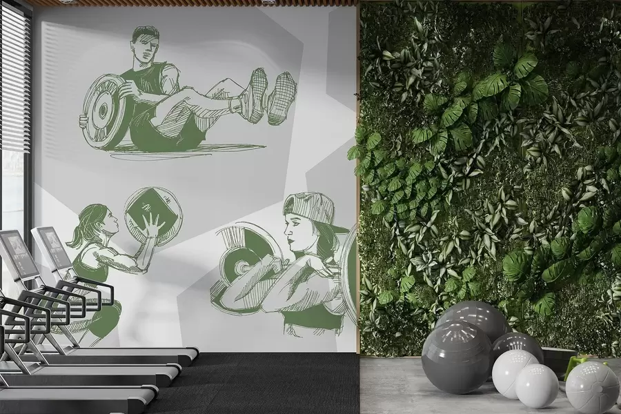 wall murals Athletes w04909v1