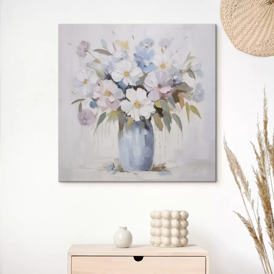 wall murals Flowers in a vase imitation painting s46714