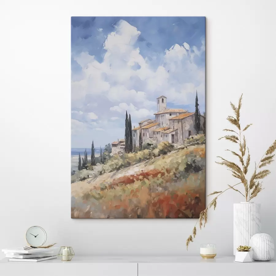 murales Imitación de paisaje rural en pintura s46716