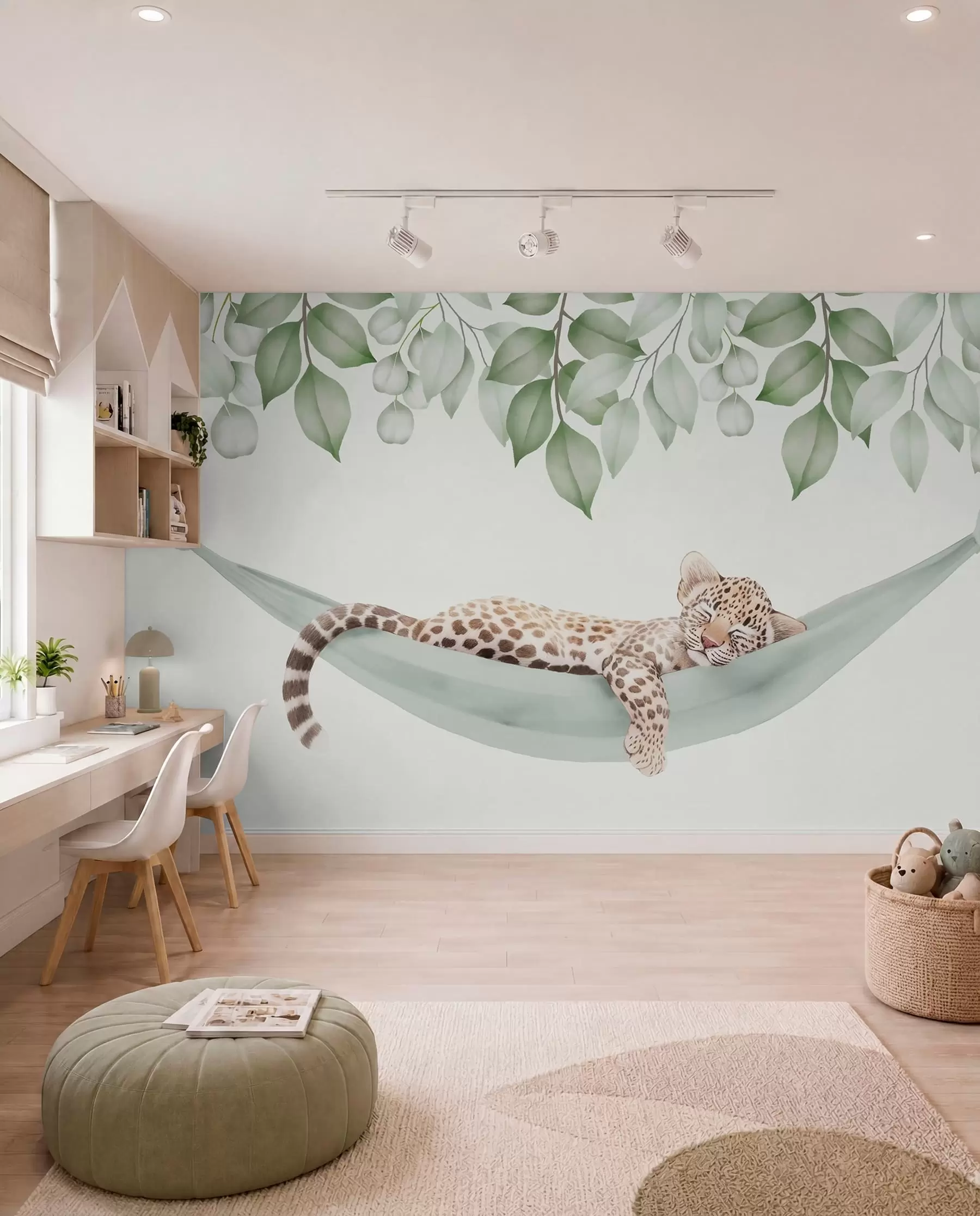 murales Siesta del leopardo w04881