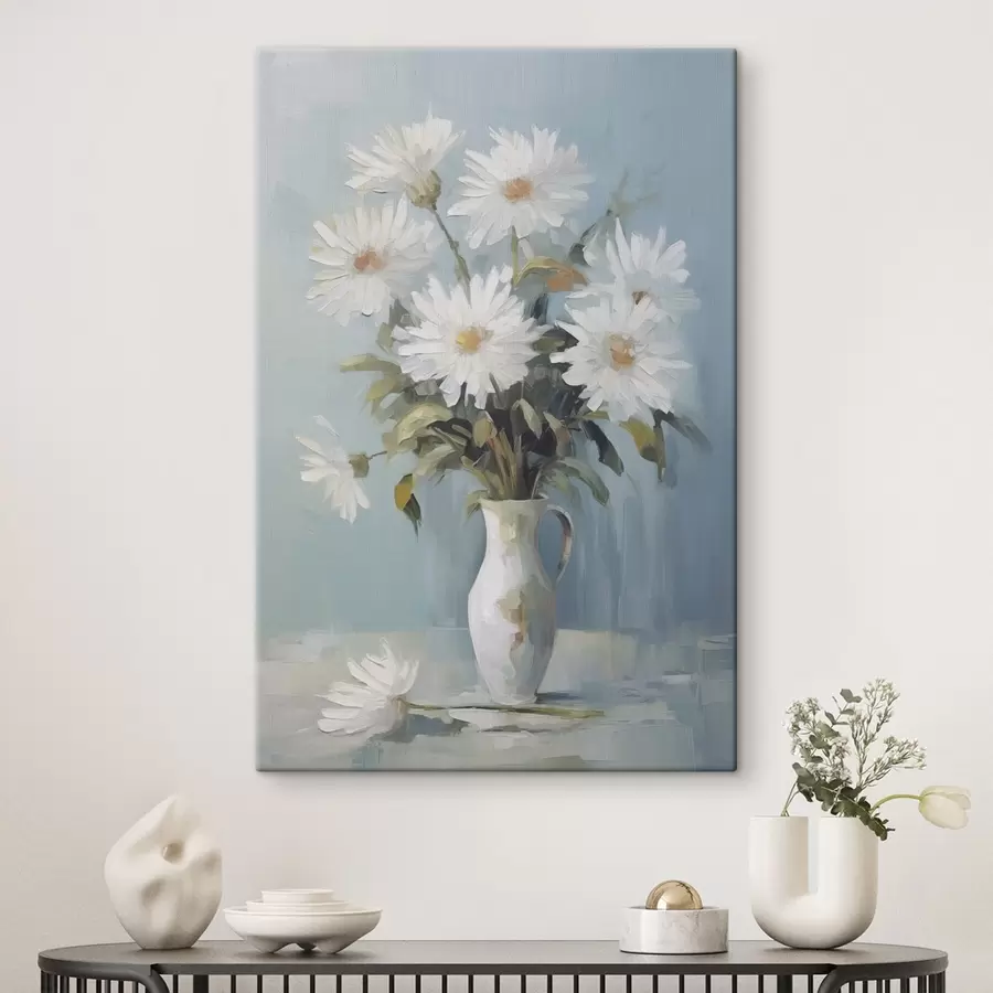 wall murals Flowers in a vase imitation painting s46743