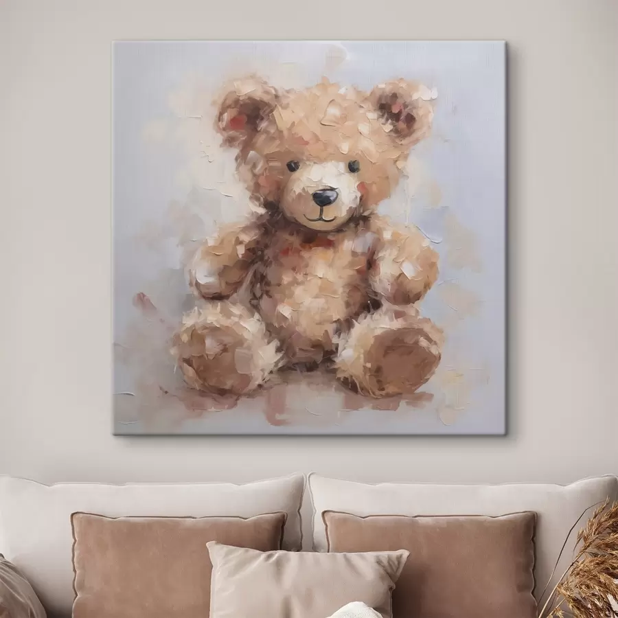 wall murals Bear toy, imitation painting s46747