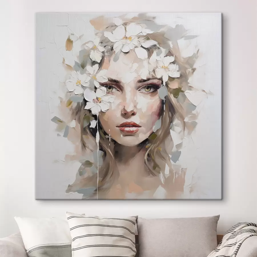 murales Retrato abstracto imitación de pintura s46749