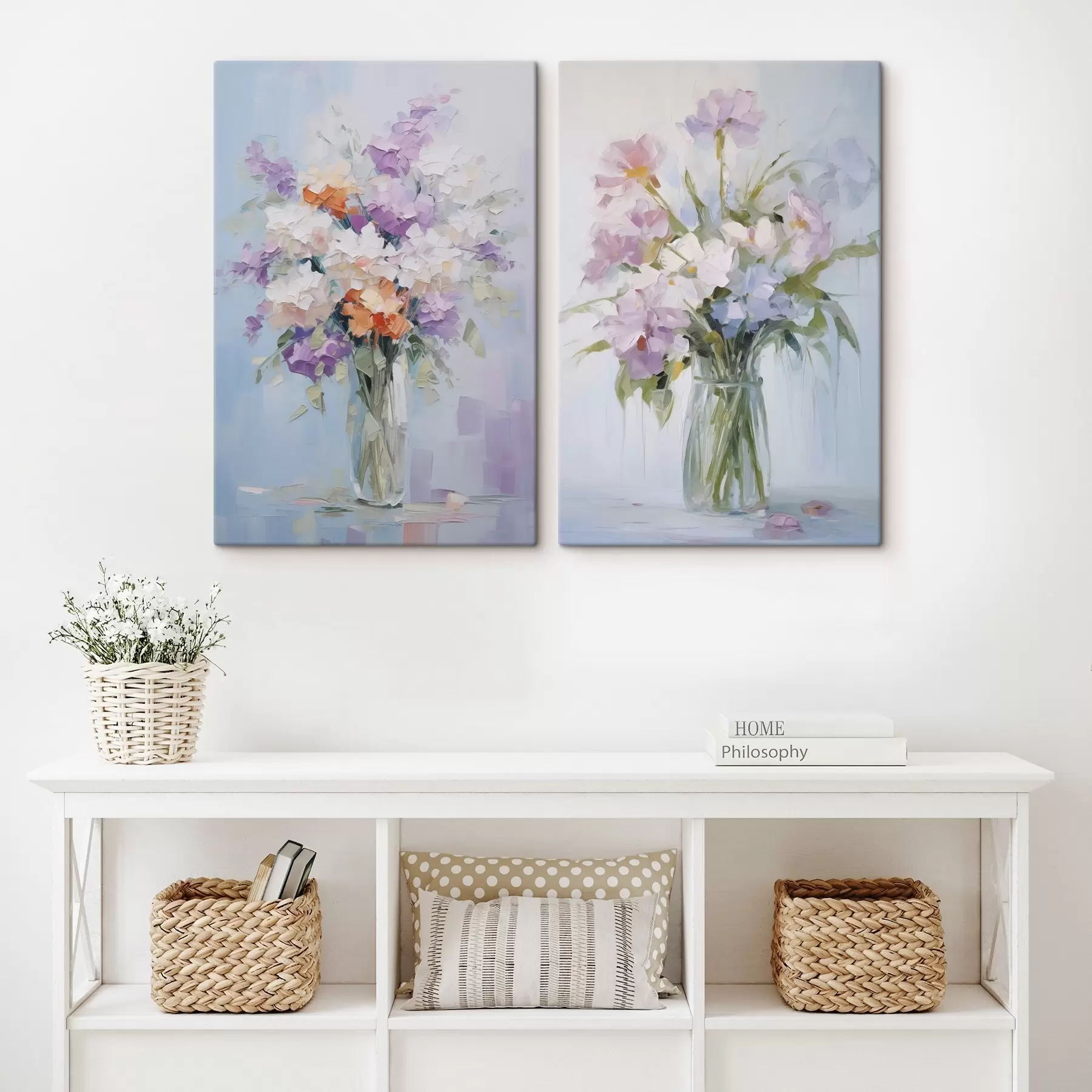 wall murals Bouquet in a vase imitation of painting m01031