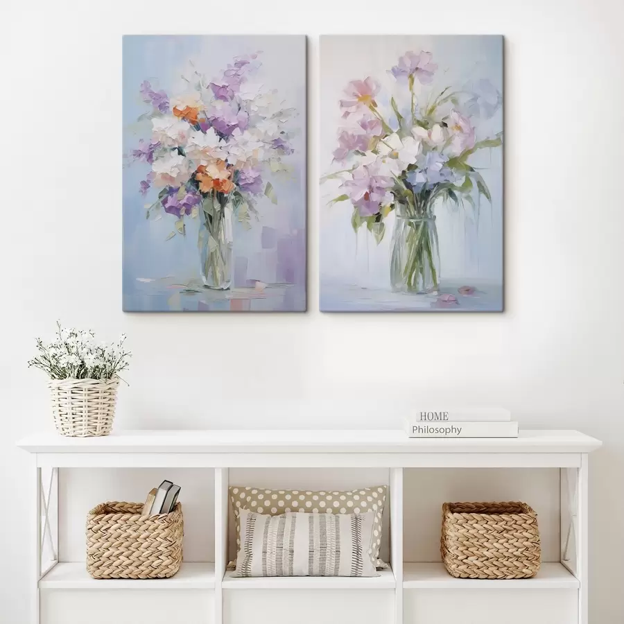wall murals Bouquet in a vase imitation of painting m01031
