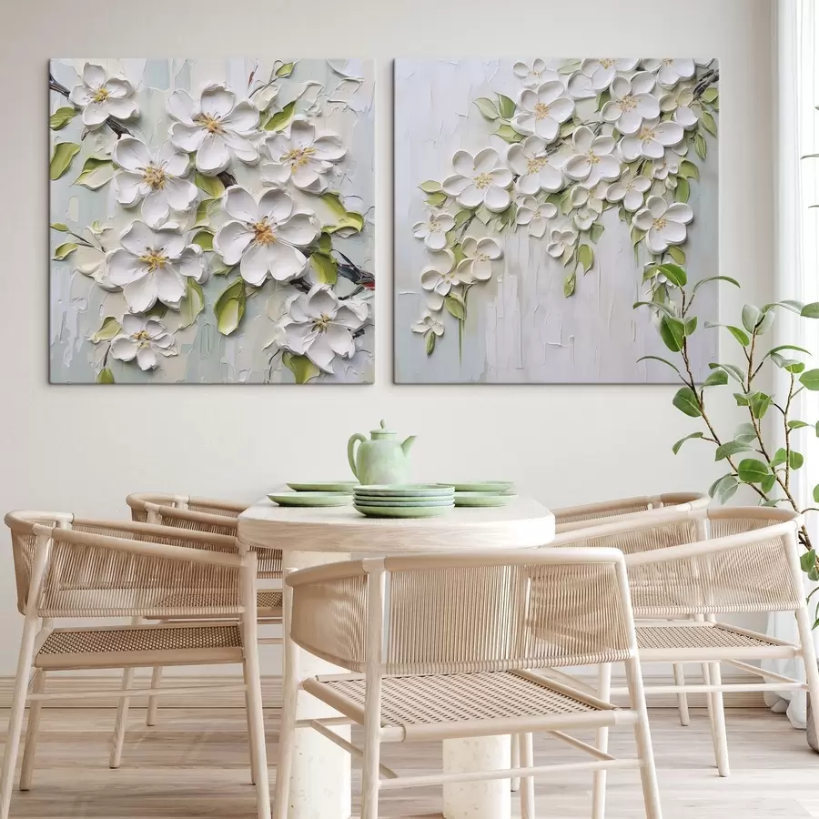 wall murals Abstract flowers imitation of painting m01033