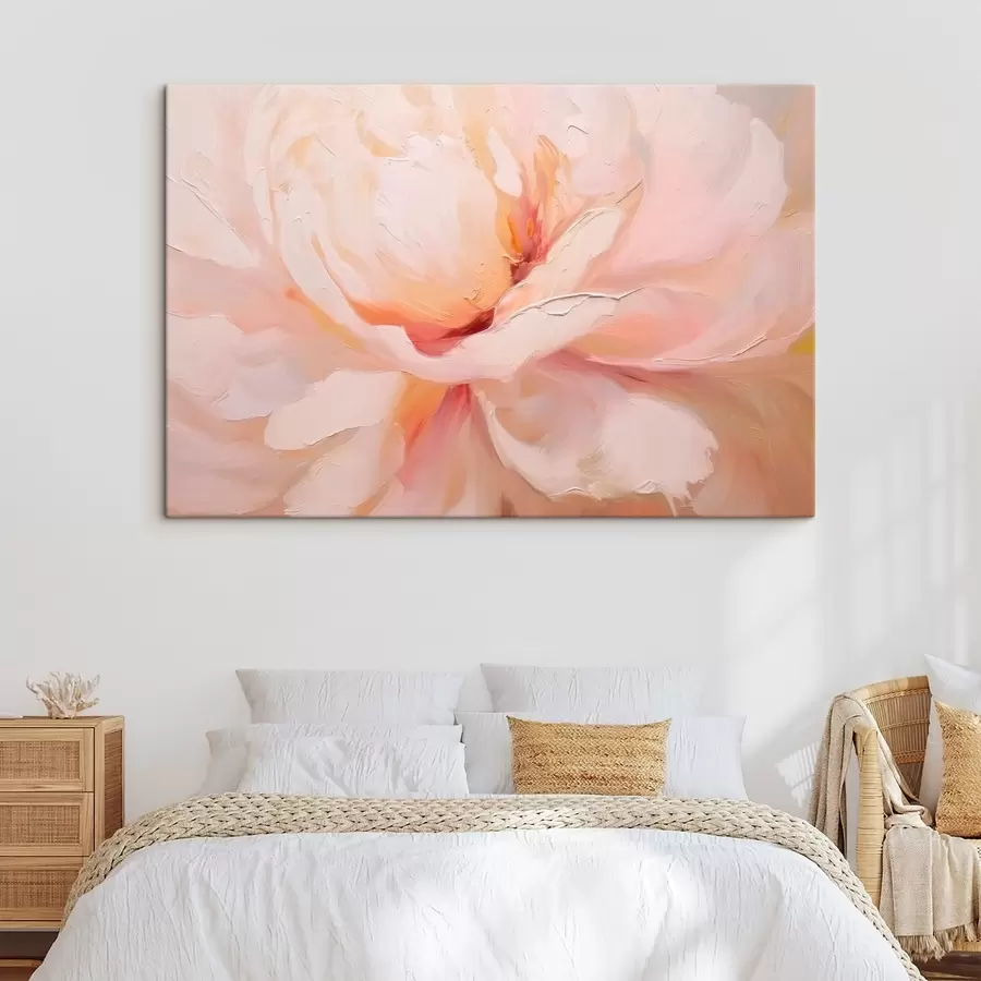 murales Primer plano de una flor rosa s46723