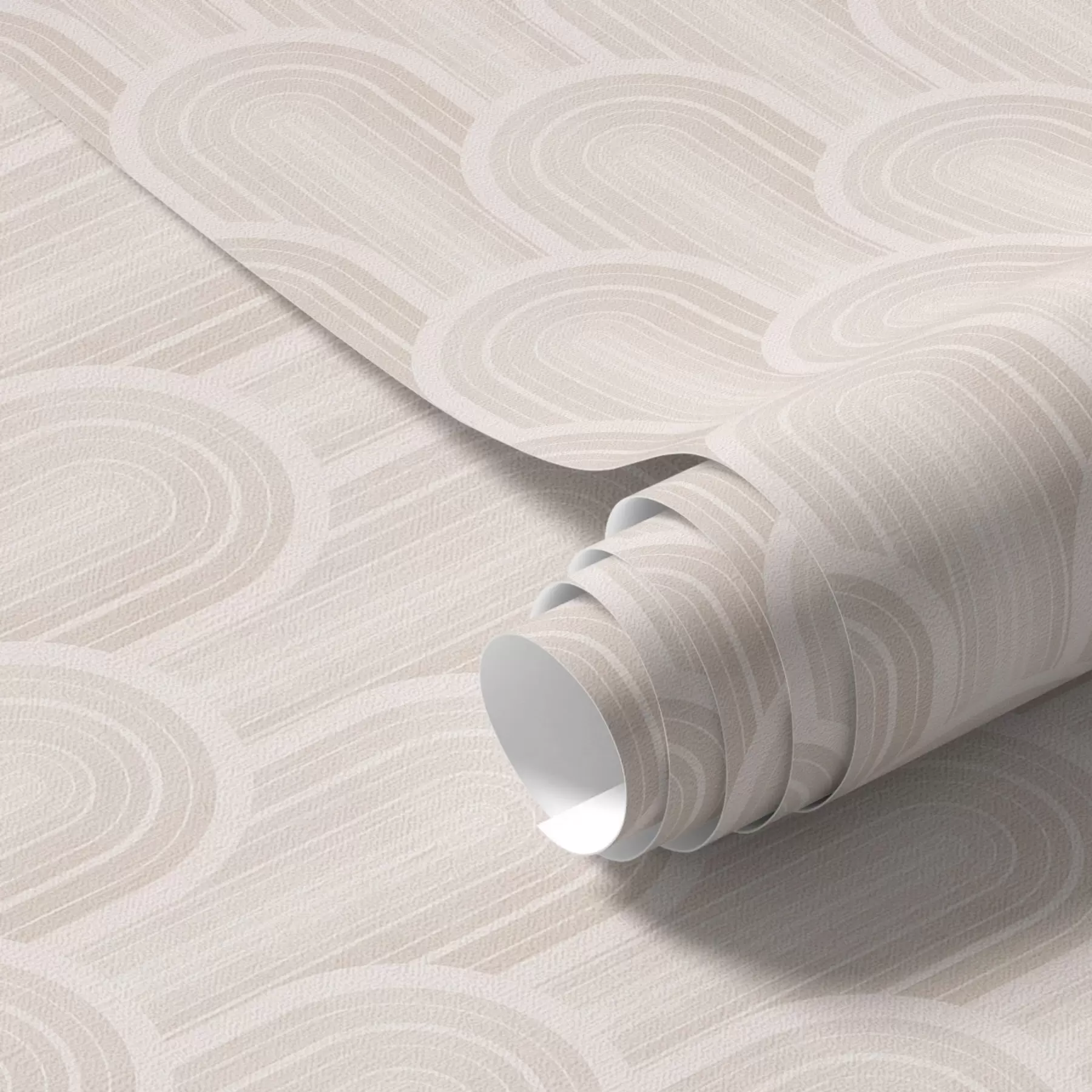 wall murals Small arch modules in warm cream-beige shades a00924