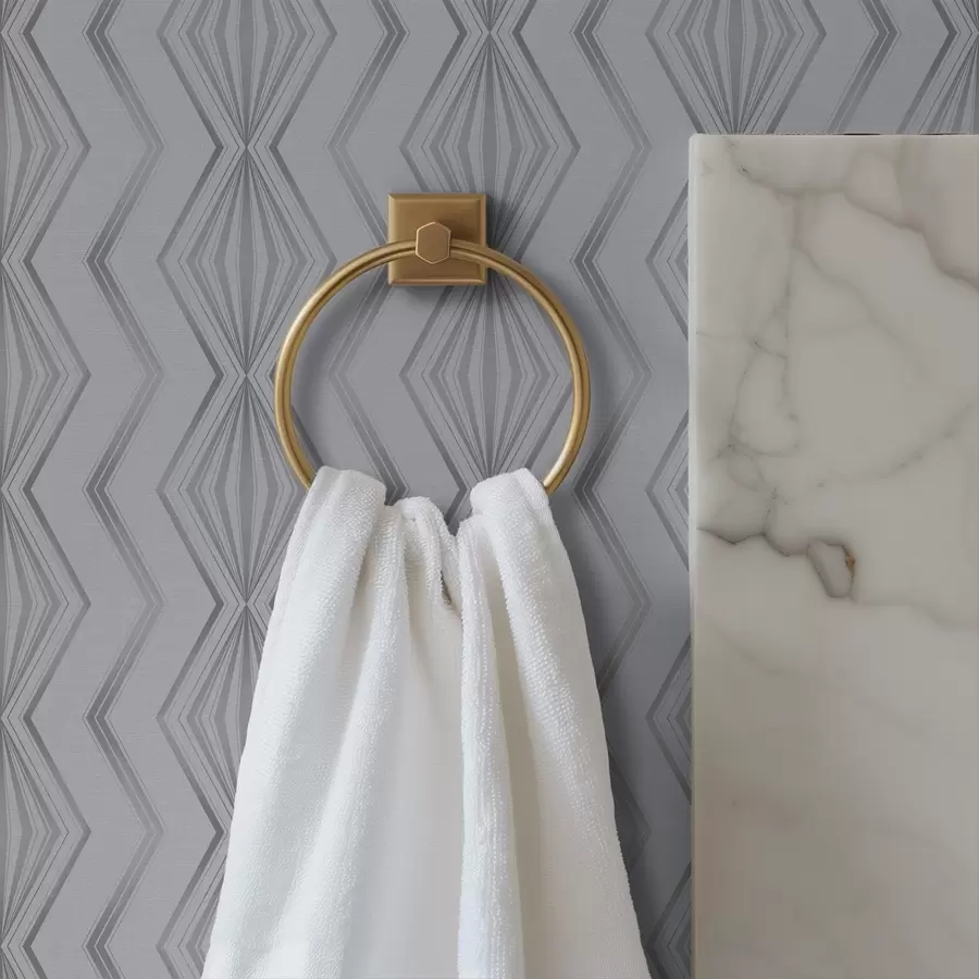 murales Patrón geométrico de rombos gris claro a00973v2