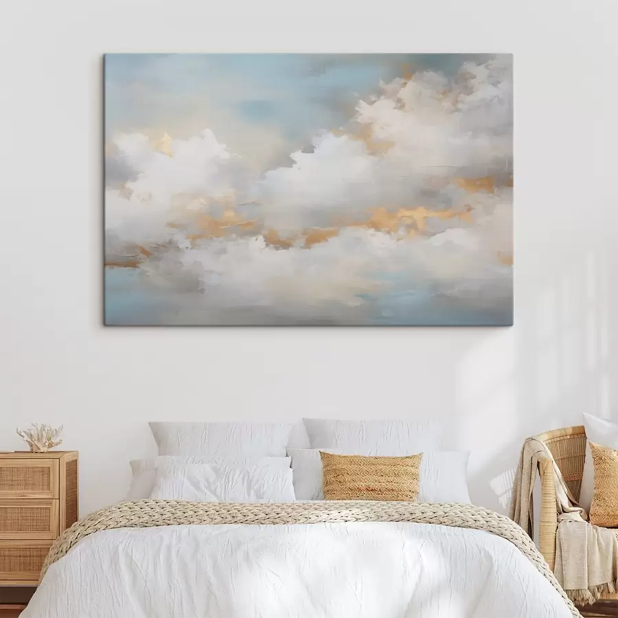 murales Imitando el cielo y las nubes de una pintura s46760